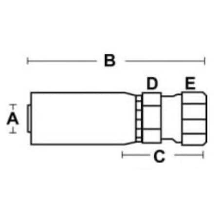 Aftermarket FJX-16-16l Female JIC 37Deg - Swivel - Straight HY16-16FJ 16U-616 FJX-16-16